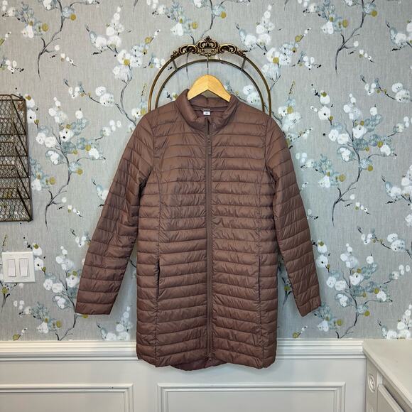 Old Navy Mauve Active Lightweight Quilted Puffer Jacket - Size Small - Picture 1 of 5